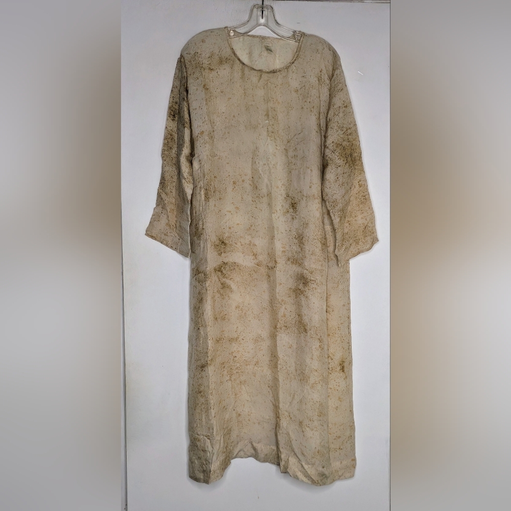 Dosa silk long sleeve dress